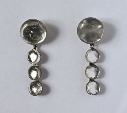 Jacques GAUTIER: Pair of silver-plated ear...