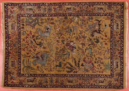 Tapis Iran Tabriz. 
Chaine, trame coton,...