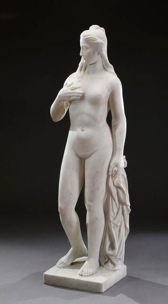 MONFRONI, importante sculpture en marbre...