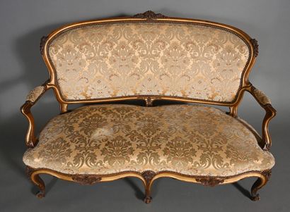 Partie de salon dans le style Louis XV en...