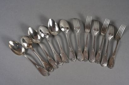 Partie de ménagère dans le style Louis XV...