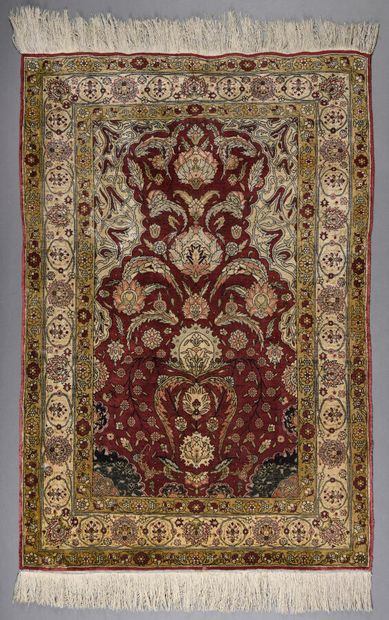 Tapis Iran Heriz. 
Chaine, trame velours,...