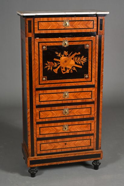 Secrétaire dans le style Louis XVI en bois...
