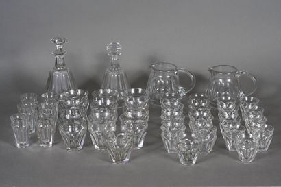 BACCARAT, partie de service comprenant deux...
