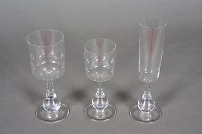 BACCARAT. Partie de service de verre modèle...