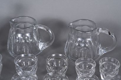 BACCARAT, partie de service comprenant deux...