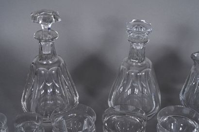 BACCARAT, partie de service comprenant deux...