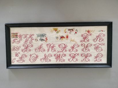 Four polychrome or monochrome abécédaires,...