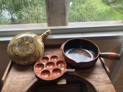 SAVOIE AND MISCELLANEOUS. Two glazed earthenware...