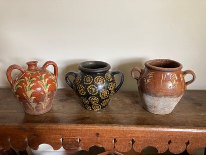 VAL DE SAONE AND SAVOIE. A glazed earthenware...