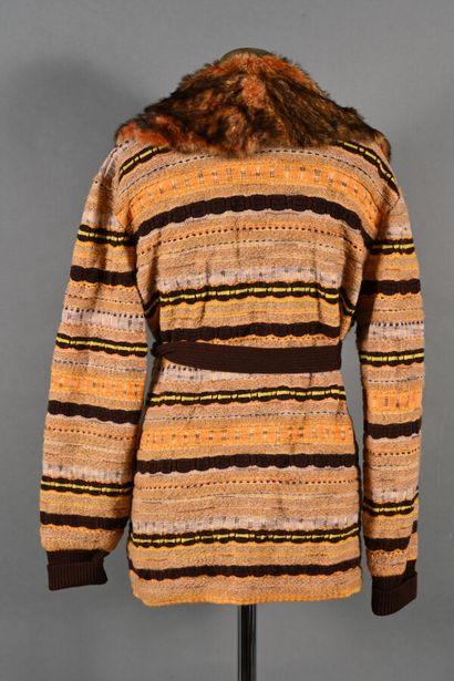 MISSONI. Cardigan en laine mélangée à frise...