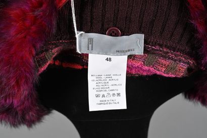 MISSONI. Cardigan en laine mélangée à frise...