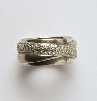 PIAGET : Anneau en or gris 18K (750/oo),...