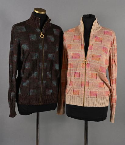 MISSONI. Lot de deux cardigans en maille...
