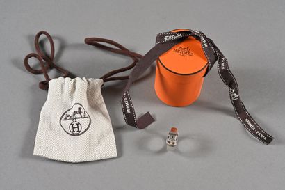 HERMES, Paris. Belt ring in silver. Finger...