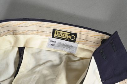 ZILLI. Pantalon à pinces en laine super 180...