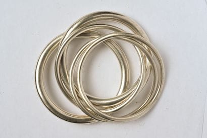 CHRISTOFLE : Lot en argent (925/o), collection...