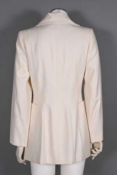 EMMANUELLE KHANH, 
Jacket in ivory gabardine...