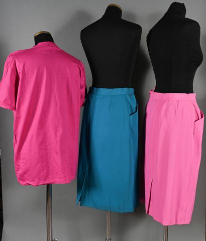 SAINT LAURENT Rive Gauche. Set of two straight...