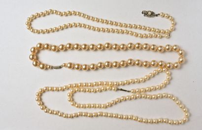 Collier de perles de culture en choker (diamètres...
