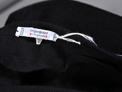YVES SAINT LAURENT RIVE GAUCHE, 
Black knit...