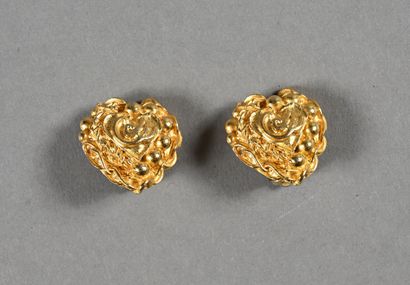 CHRISTIAN LACROIX. Pair of ear clips featuring...