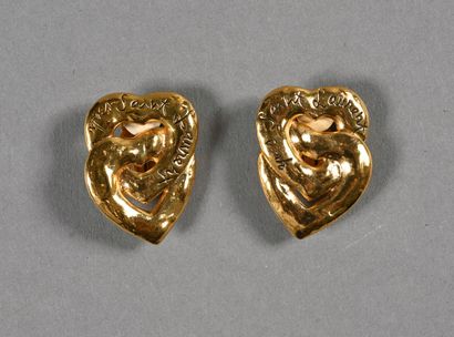 YVES SAINT LAURENT. Paire de clips d'oreille...