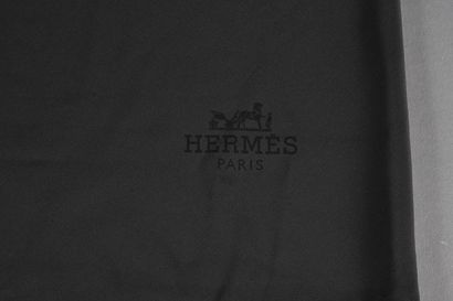 HERMES, Paris. Charcoal gray silk triangle...