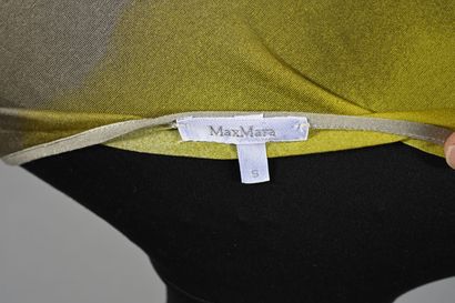 MAX MARA. Viscose t-shirt with green-to-brown...