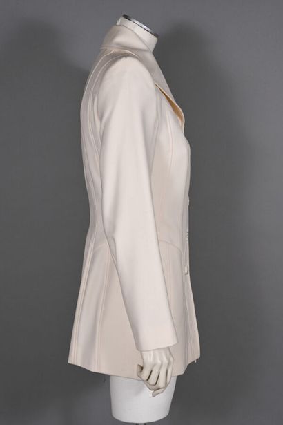 EMMANUELLE KHANH, 
Jacket in ivory gabardine...