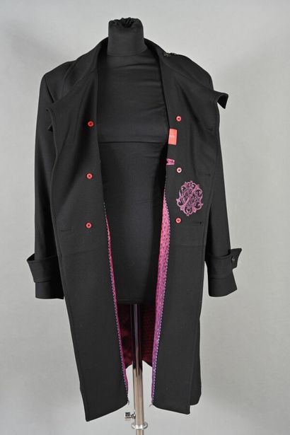 CHRISTIAN LACROIX. Manteau homme en laine...