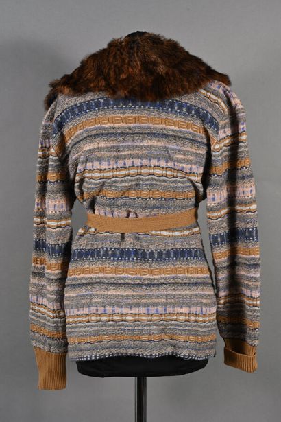 MISSONI. Cardigan en laine mélangée à frise...