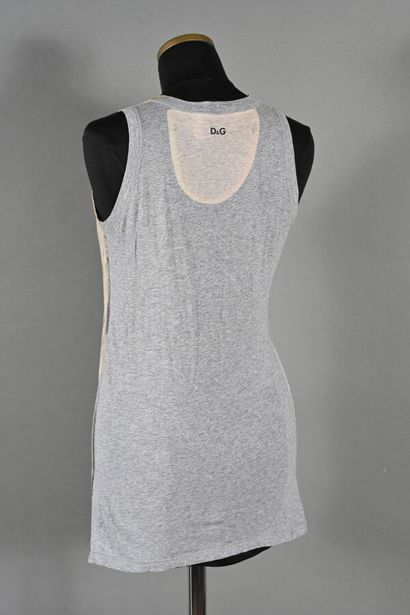 DOLCE & GABBANA. Cotton tank top printed...
