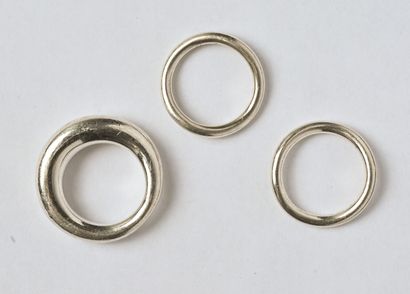 CHRISTOFLE : Lot en argent (925/oo), collection...