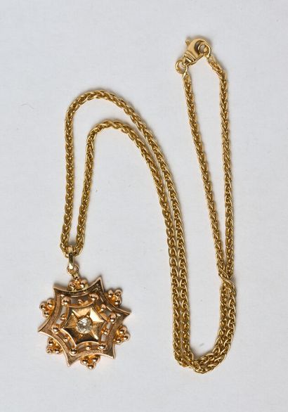 Pendentif en or jaune 14K (585/oo, pb :1,3...