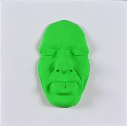 GREGOS (né en 1972).
Green Mockery, 2023.
Plâtre...
