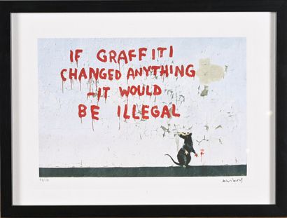 BANKSY (né en 1974), D'après 
If graffiti...