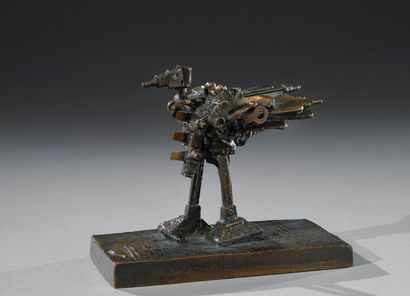 CÉSAR (1921-1998)
Poule Cartier 
Bronze à...