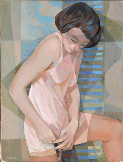 Maurice STOPPANI (1921-2014)
Après la pose
Huile...