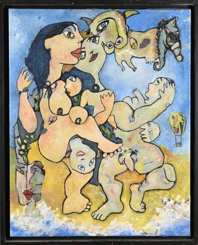 Lien DEZO (né en 1954)
Family on the beach...