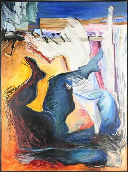 ARIZZI (né en 1940).
La chute d'Icare, 1989.
Technique...