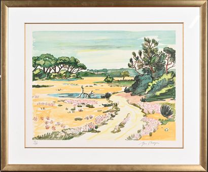 YVES BRAYER (1907-1990)
Paysage en Camargue
Lithographie...
