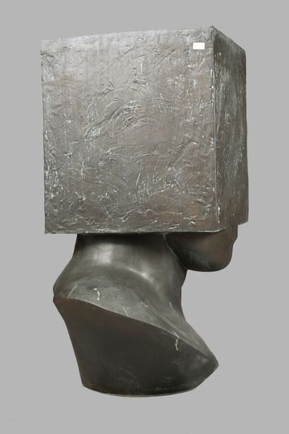 Sacha SOSNO (1937-2013).
Tête carrée, 1998.
Épreuve...