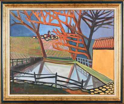 James BANSAC (1924-2021)
La mare gelée en...