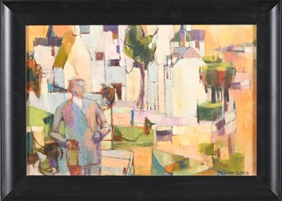 Claude SCHURR (1921-2014).
Personnage devant...