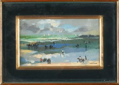 Henri PLISSON (1908-2002)
Deauville Beach,...