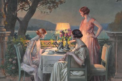 Delphin ENJOLRAS (1857-1945)
Terrace, evening,...