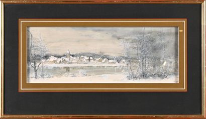 Bernard GANTNER (1928-2018)
Village on the...