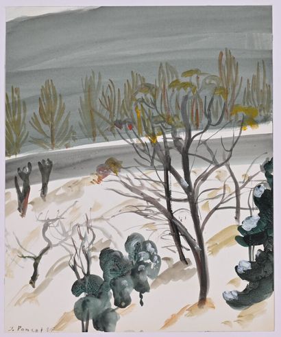 * JACQUES PONCET (1921-2012)
Clouds over...