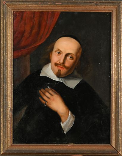 C. CAY ( 19th century)
Portrait of a priest
Oil...